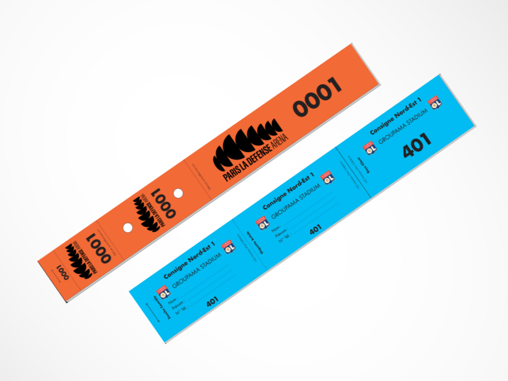 Ticket de consigne sportive pour le stade de l'OL par Hermieu