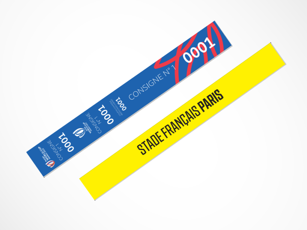 Ticket de sport stade français Hermieu. Bracelet et ticket pour tous les matchs